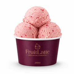 Sorvete de Morango Fruitlatte