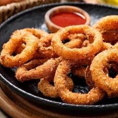 Porção de onion rings