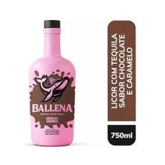 Licor Com Tequila Chocolate E Caramelo Ballena 750ml