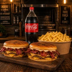 🔥 COMBO CASAL BACON SUPREMO + FRITAS + COCA 1,5L 🔥