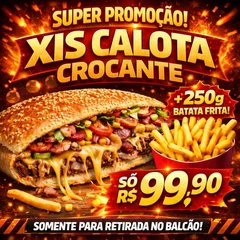 xis calota crocante + 250g batata frita 