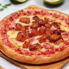 Calabresa, mussarela e bacon