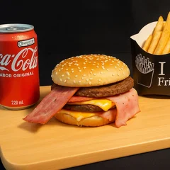 Combo Reforçado  Duplo Raiz  (lanche + batata + coquinha 220 ml)