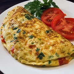 Somente o omelete