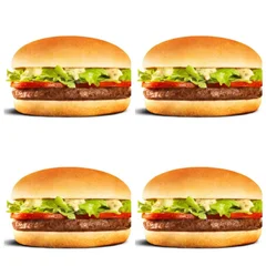 4 hambúrgueres 