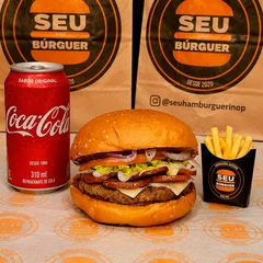 Combo 1 burguer calabresa+batata+refri