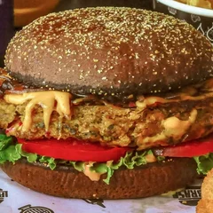 Burger Vegano Base Grão de Bico com Cebola Caramelizada