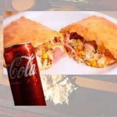 PIZZA FRITA +COCA-COLA LATA