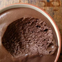 Mousse Oreo de chocolate.
