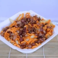 Batata turbinadinha 200gr com cheddar cremoso e bacon