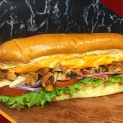 Churrasco No Pão FRANGO (COXA E SOBRECOXA - BAGUETE BRIOCHE 20CM)