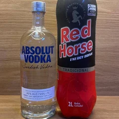 Combo Absolut Pura 1l + 1 Red Horse 2l