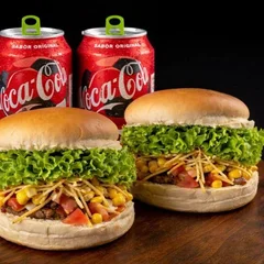 Combo Soft | 2 X-Salada + 2 Coca lata Original 350ml