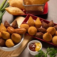 COMBO 20 MINI PASTÉIS + 25 SALGADOS+25 CHURROS PROMOÇÃO!!!