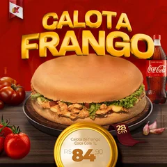 Combo Calota Frango + Coca-Cola  1L