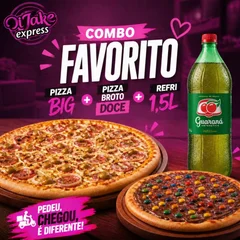 Combo Pizza Big + Broto Doce + Refrigerante 1,5