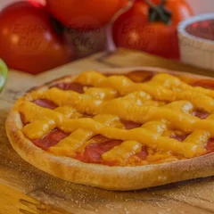 Esfiha Calabresa com Cheddar
