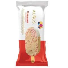 Picolé Cheesecake com Morango Aurus