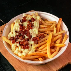 Batata frita Catupiry e bacon
