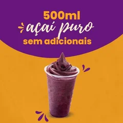 Açaí Puro 500 Ml - Sem Adicionais