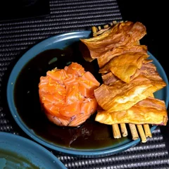 tartar de salmão trufado 150 gr 