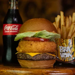 Mega Cheddar/Catupiry + Fritas + Refri 350ml