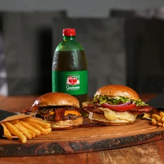 Combo Casal |2 Burguers +2 Fritas + Guaraná 1L