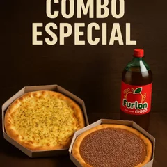 1 Pizza Promo + 1 Broto Brigadeiro  + Refri 2l