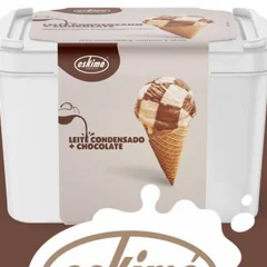 Pote Sorvete Eskimo 2lts Leite Condensado+Chocolate