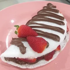 Tapioca Kinder Bueno, Nutella, Creme de Ninho e Banana