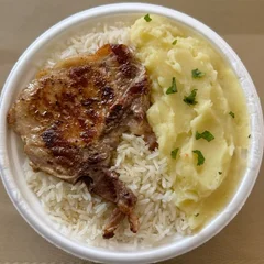 Bisteca & Purê + R$ 18,99 leve outra marmitex