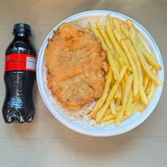 Frango Empanado & Fritas + Coca Zero Pet + R$ 18,99 leve outra marmitex