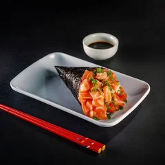 Temaki salmão