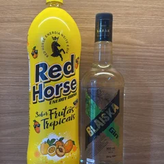 COMBO GIN  BLAISKA 900ML + 1 RED HORSE TROPICAL 2L 