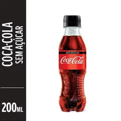 Refrigerante - coca 200 ml  zero 