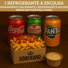 Combo - Batata c/ Cheddar e Bacon (150g) + Molho + Coca Cola 350ml