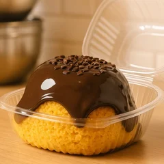 Bolo Vulcão de Cenoura com Cobertura de Chocolate