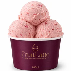 Sorvete de Morango Fruitlatte