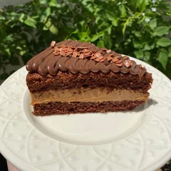 Fatia de Bolo de Chocolate Belga