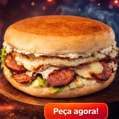 Xis Calabresa Com Hamburguer Prensado 