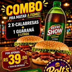 Casal (2 x calabresa + Refri 2litros