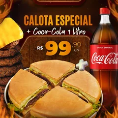 Calota especial + Coca 1L
