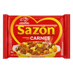 Tempero Pó Para Carnes Sazón Pacote 60g 12un