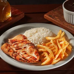 Brasileirinho de Frango | Refeição Completa | Filé de Frango + Arroz + Fritas