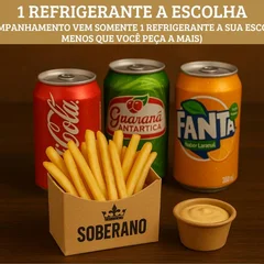 Combo - Batata Pequena c/ Refrigerante (100g Batata e 350ml Bebida)
