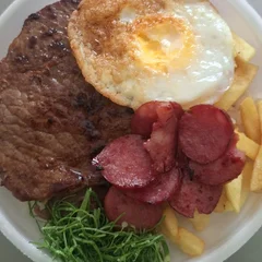 Marmitex grande  + Coca Cola 350 ,