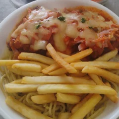 Especial Bife a parmegiana de Alcatra + Refrigerante Biri 500ml