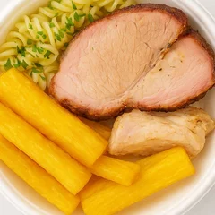 Marmita de Carne Suina Assado na Lenha (copa lombo)