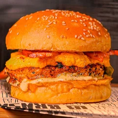 Hamburger de Frango Chicken Burger