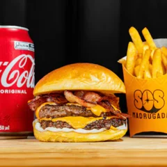 Duplo X-Bacon Smash Burger 100g + Batata Frita - Grátis Coca-Cola